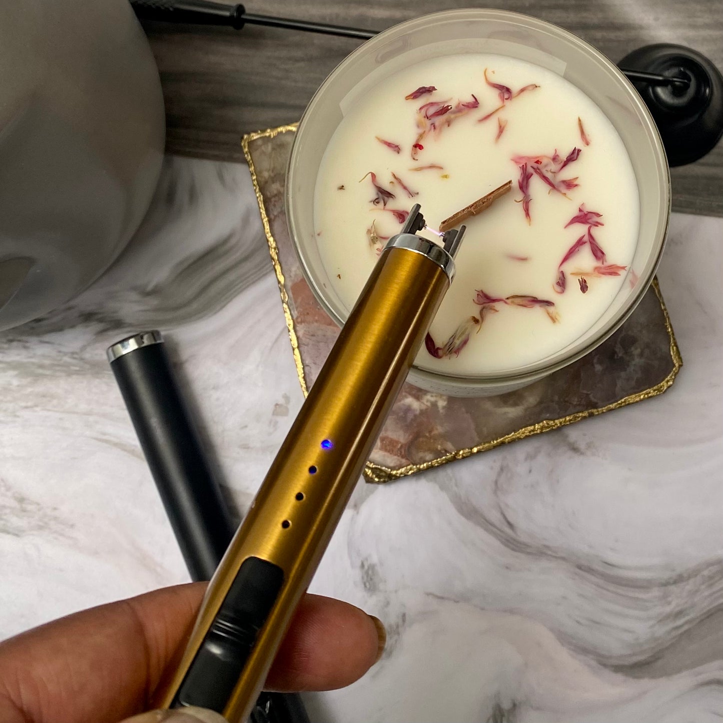Candle Care Kit, with Electric Lighter, Wick Trimmer, Wick Dipper and Bell Snuffer