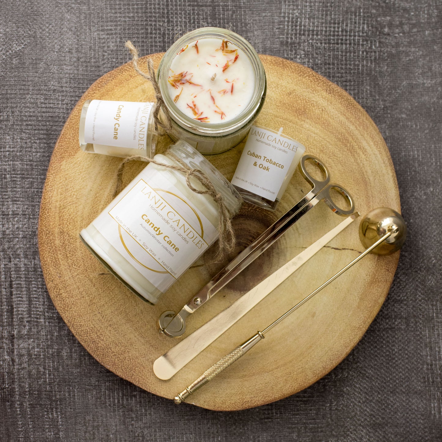Candle Care Kit, with Electric Lighter, Wick Trimmer, Wick Dipper and Bell Snuffer