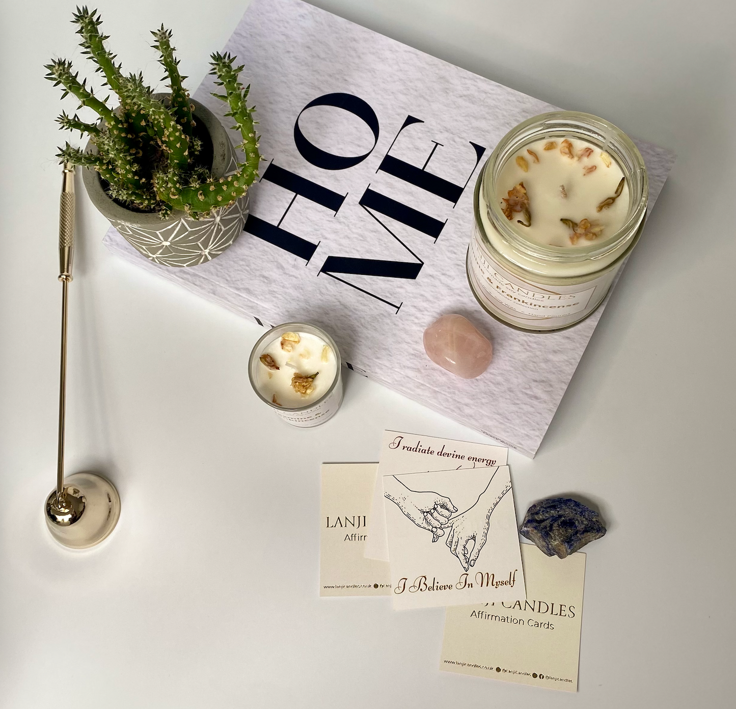 Jasmine & Frankincense Scented Soy Wax Candle | Seasonal Collection