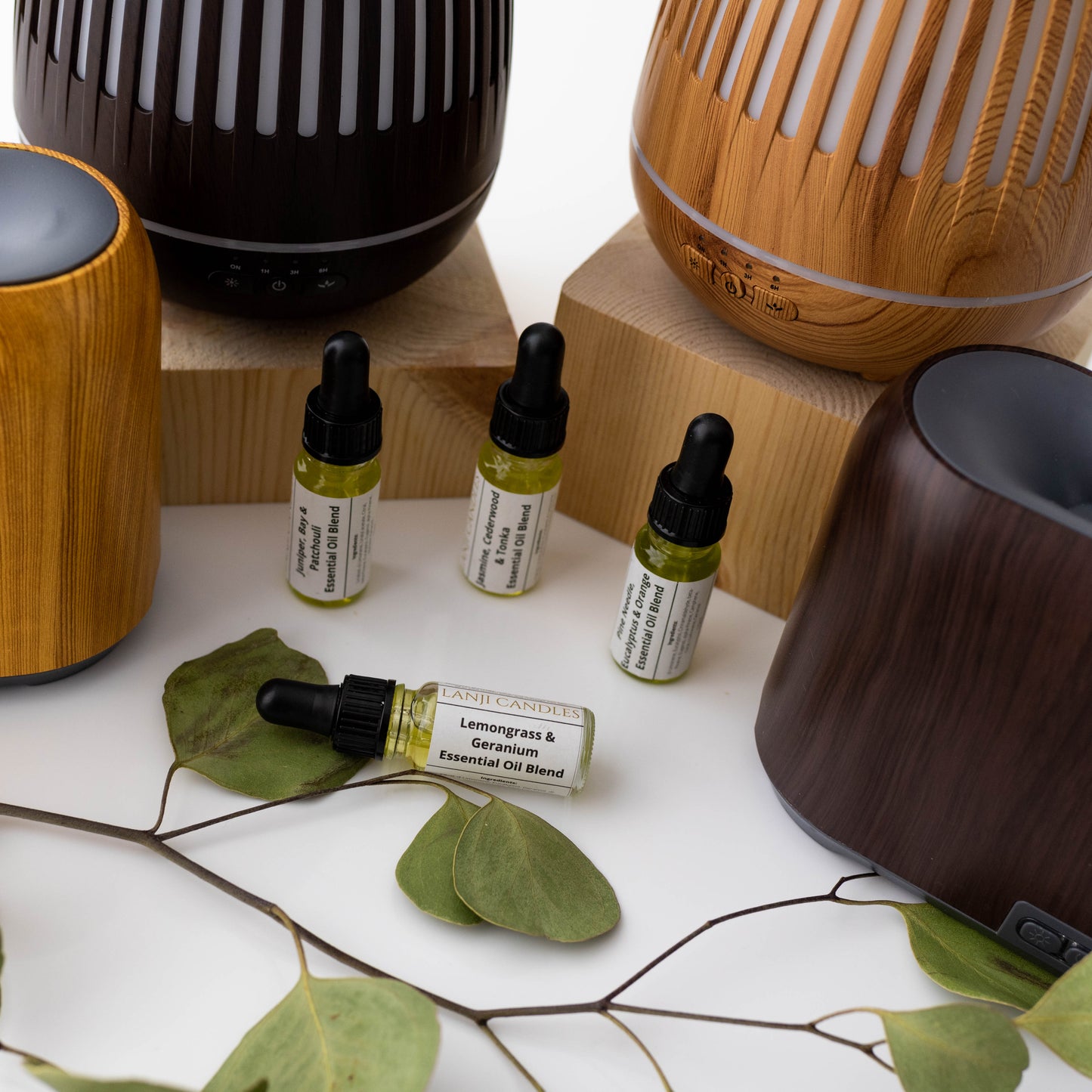 LED Ultrasonic Diffuser & Essential Oil Gift Set