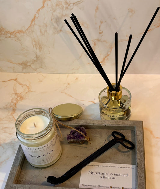 Mango & Lime scented Soy Wax Candle | Seasonal Collection