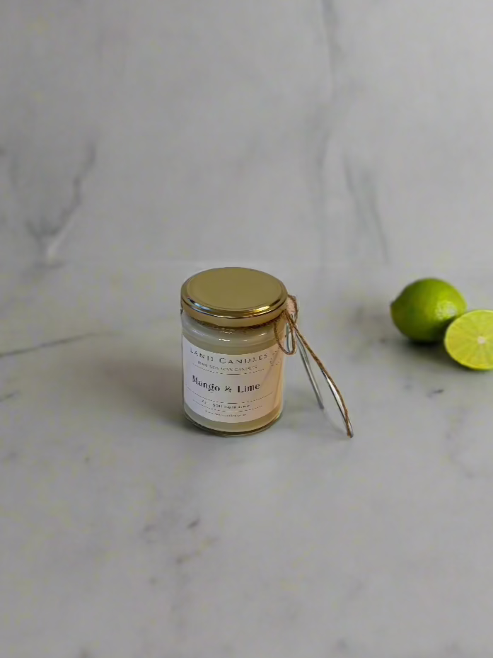 Mango & Lime scented Soy Wax Candle | Seasonal Collection