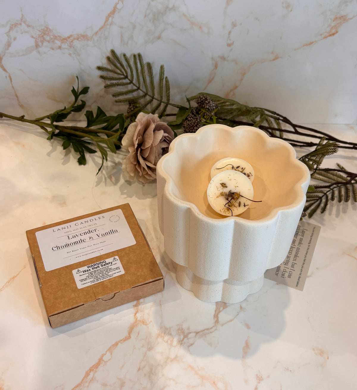 Siavonga Wax Melt Burner | Large Wax Melt & Essential Oil Warmer