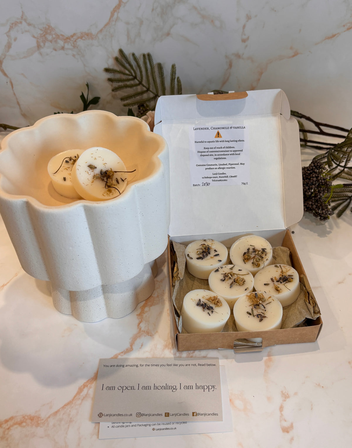 Siavonga Wax Melt Burner | Large Wax Melt & Essential Oil Warmer