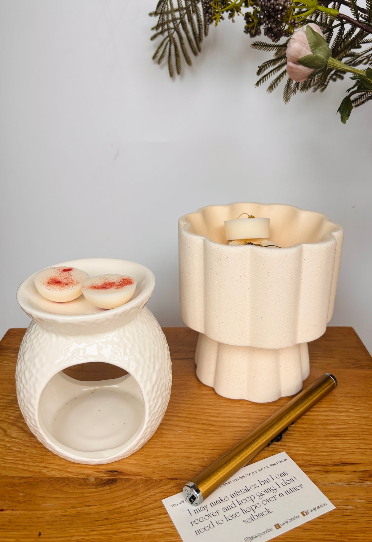 Siavonga Wax Melt Burner | Large Wax Melt & Essential Oil Warmer