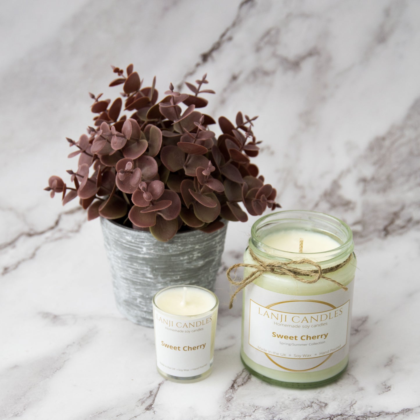 Sweet Cherry Scented Soy Wax Candle