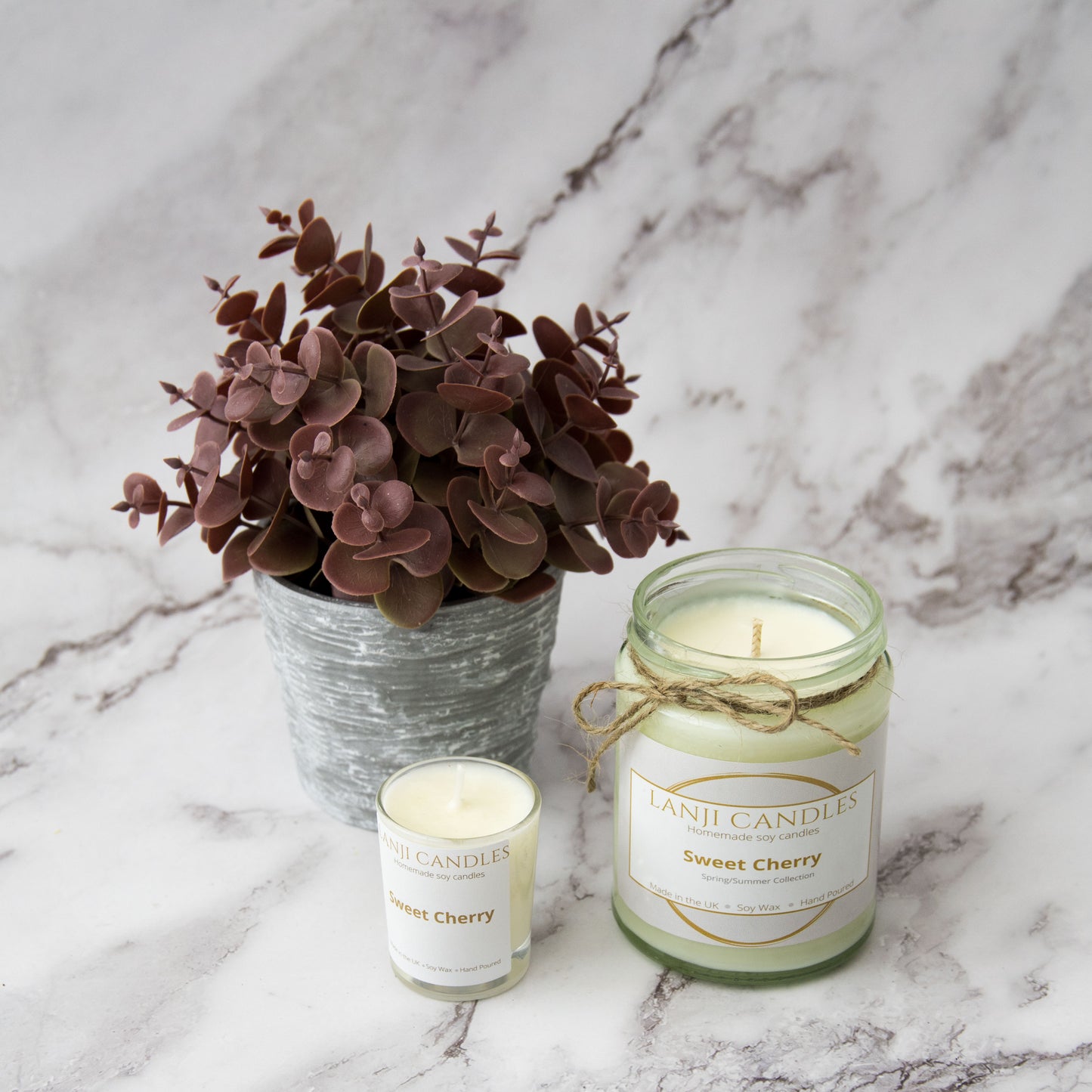 Sweet Cherry Scented Soy Wax Candle