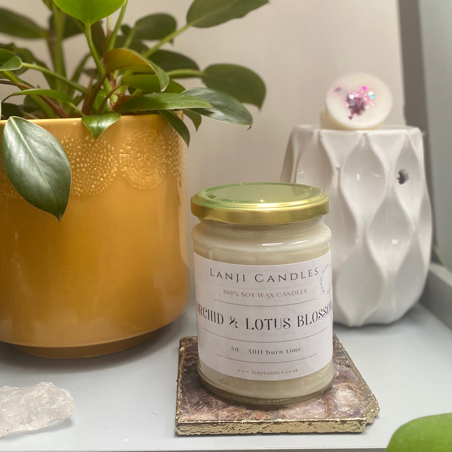 Orchid & Lotus Blossom scented candle | Seasonal Collection