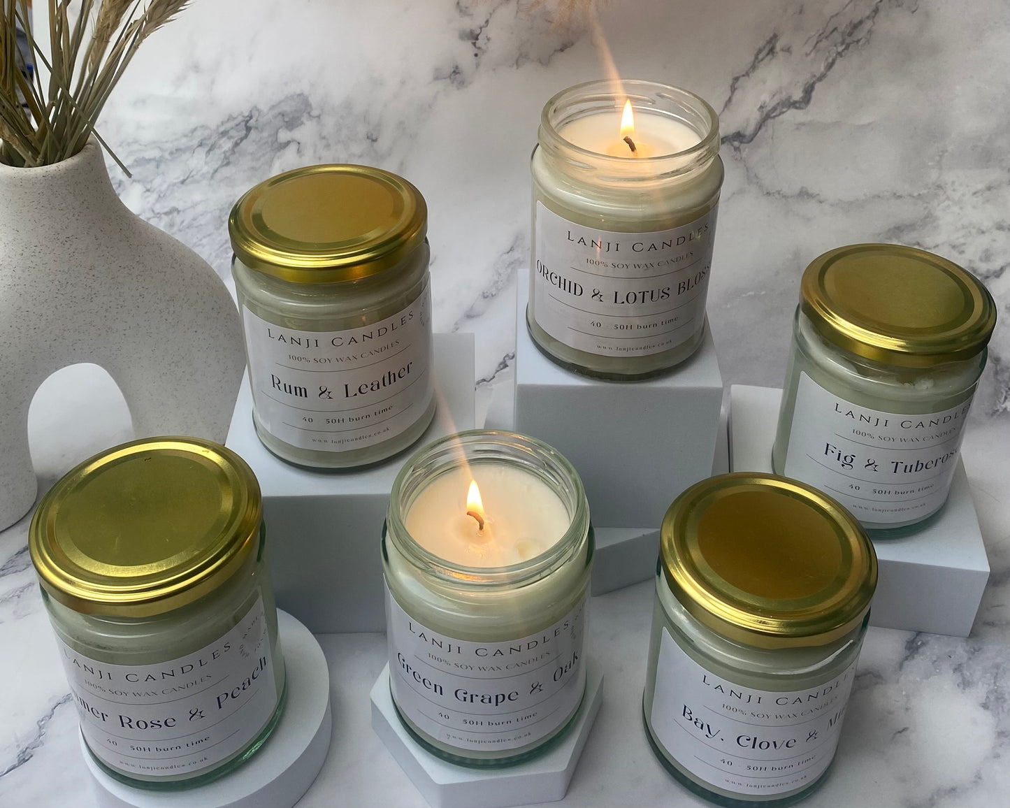 Rum & Leather scented candle | Seasonal Collection