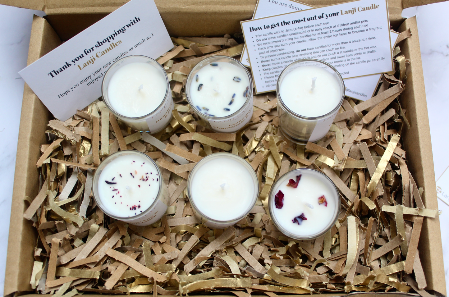 Set of 6 Sample candles - Lanji Candles