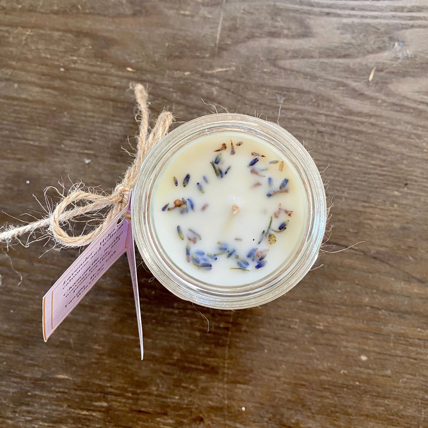 Lavender, Chamomile & Vanilla scented soy wax candle - Lanji Candles